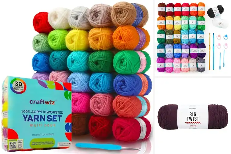 Detailed view of Best 100 Percent Acrylic Yarn For Beginners