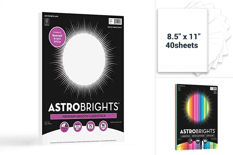 Detailed view of Best 75 Sheets Pack Cardstock for Vibrant, Durable Projects