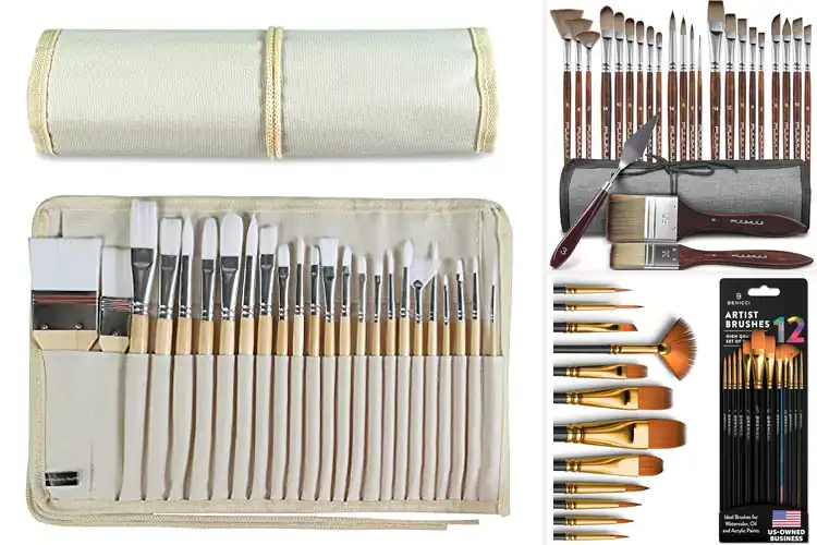 Detailed view of Best Acrylic Paint Brushes