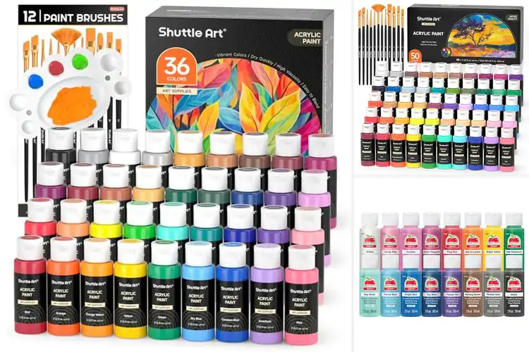 Detailed view of Best Acrylic Paint Sets for Stunning Creative Results