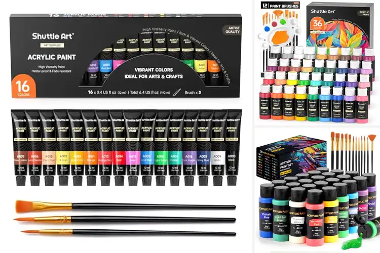 Detailed view of Best Acrylic Paints For Beginners
