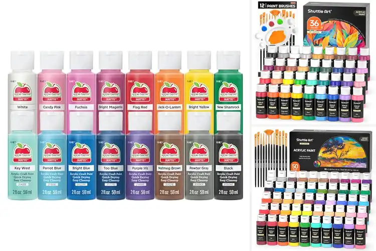 Detailed view of Best Acrylic Paints: Unlock Your Artistic Potential Today