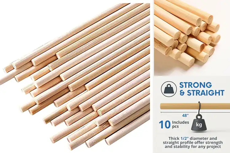 Detailed view of Best Bamboo Dowel Rods