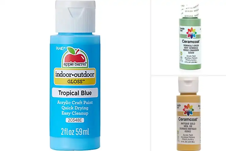 Detailed view of Best Basecoat Stencil Acrylic Paint