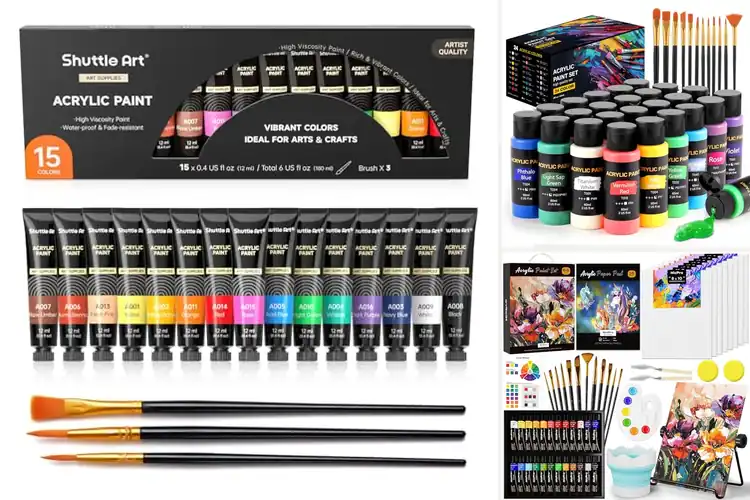 Detailed view of Best Beginner Acrylic Paints