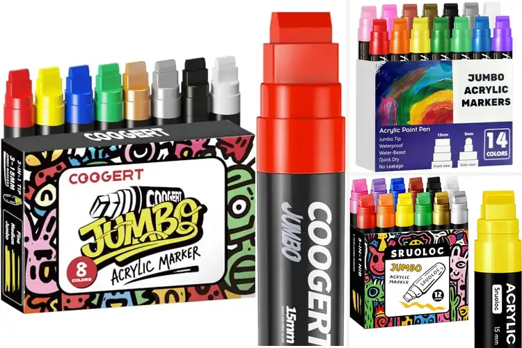 Detailed view of Best Bold Tip Paint Markers For Coloring