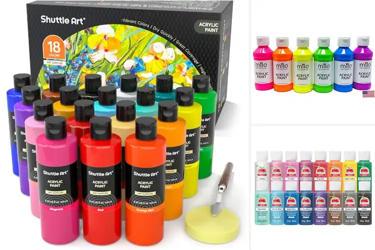 Detailed view of Best Bright Color Acrylic Paint