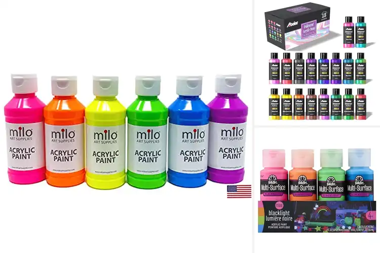 Detailed view of Best Bright Color Acrylic Paints