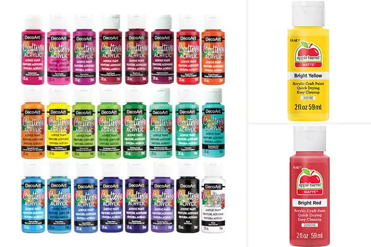 Detailed view of Best Bright Colors Acrylic Paint For DIY Projects