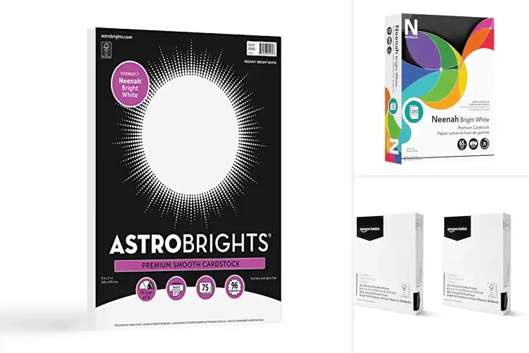 Detailed view of Best Bright White Cardstock Sheets