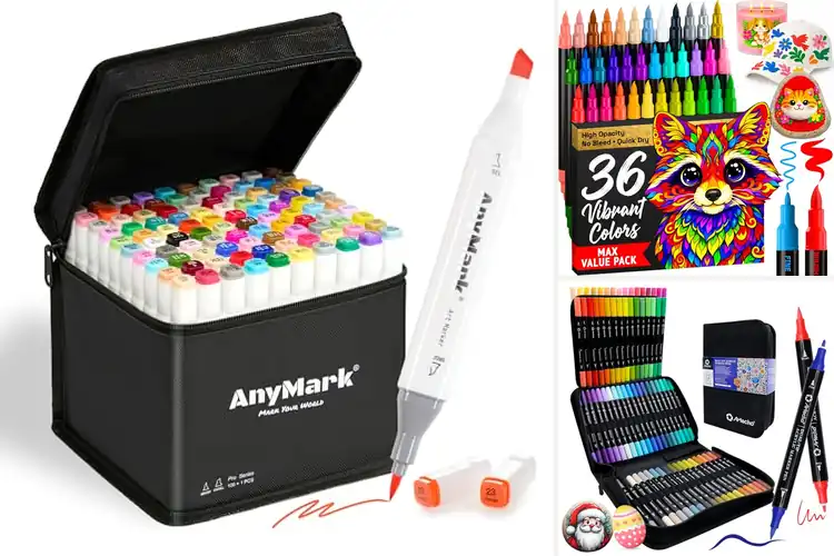 Detailed view of Best Brush Tip Markers: Smooth, Vibrant Art Made Easy
