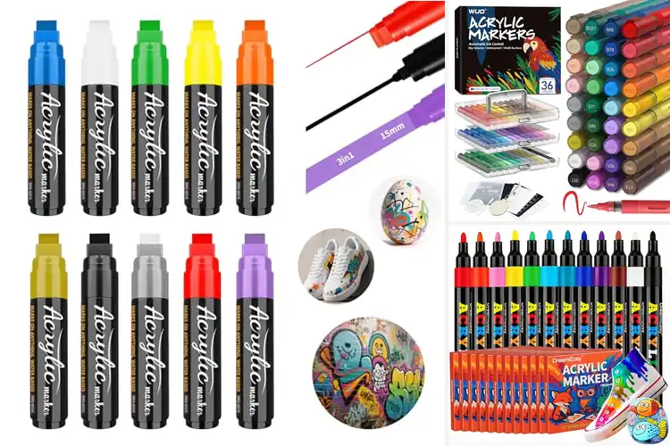 Detailed view of Best Classroom Safe Acrylic Markers For Students