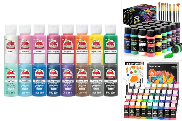 Detailed view of Best Craft Acrylic Paints