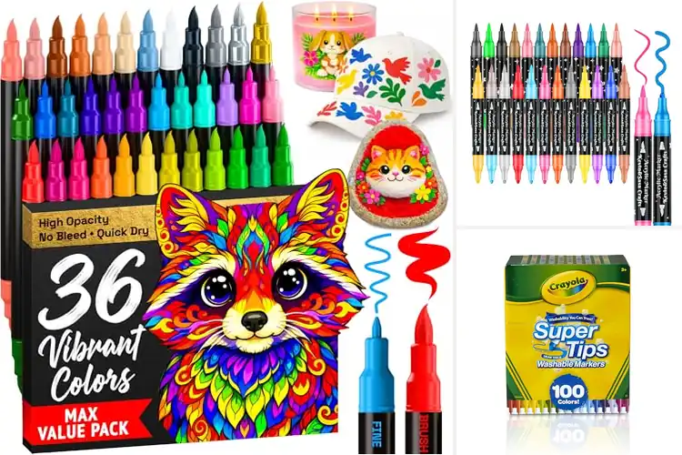 Detailed view of Best Craft Markers: Top 10 Picks to Unleash Your Creativity