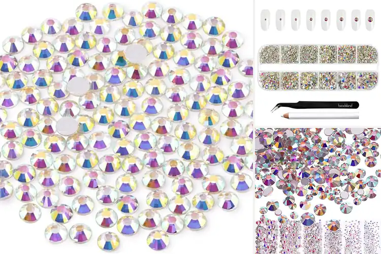 Detailed view of Best Crystal AB Glass Rhinestones Finish