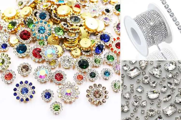 Detailed view of Best Crystal Rhinestone Embellishments