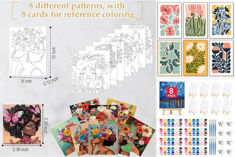 Detailed view of Best DIY Paint Kits for Relaxing Creative Fun