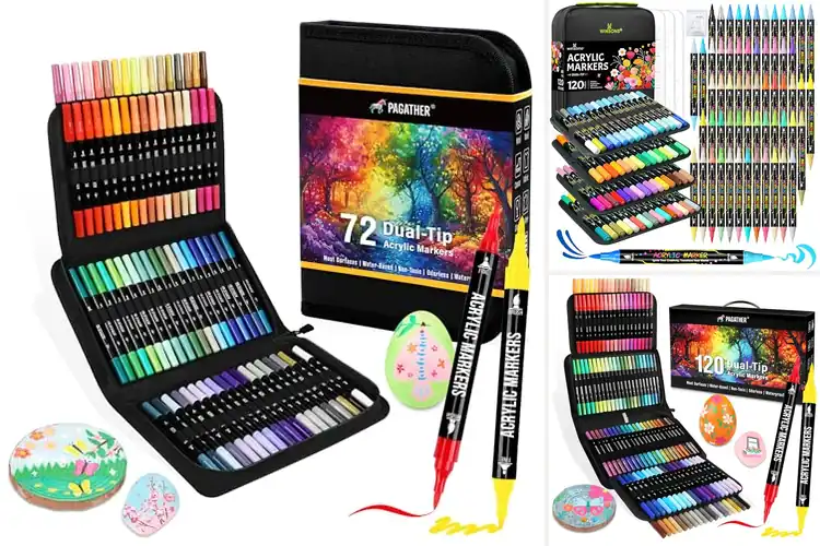 Detailed view of Best Dual Tip Acrylic Markers