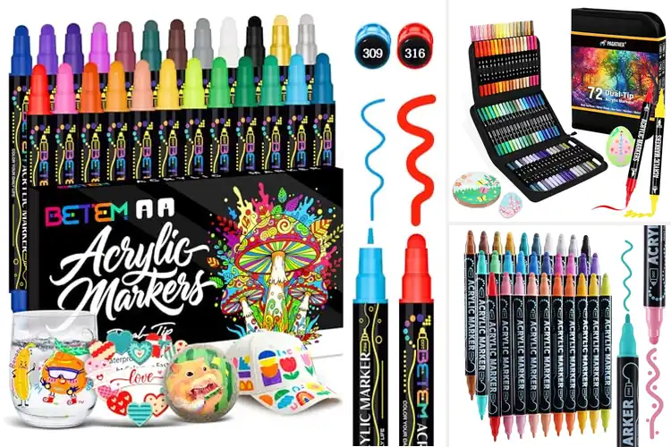 Detailed view of Best Dual Tip Paint Pens