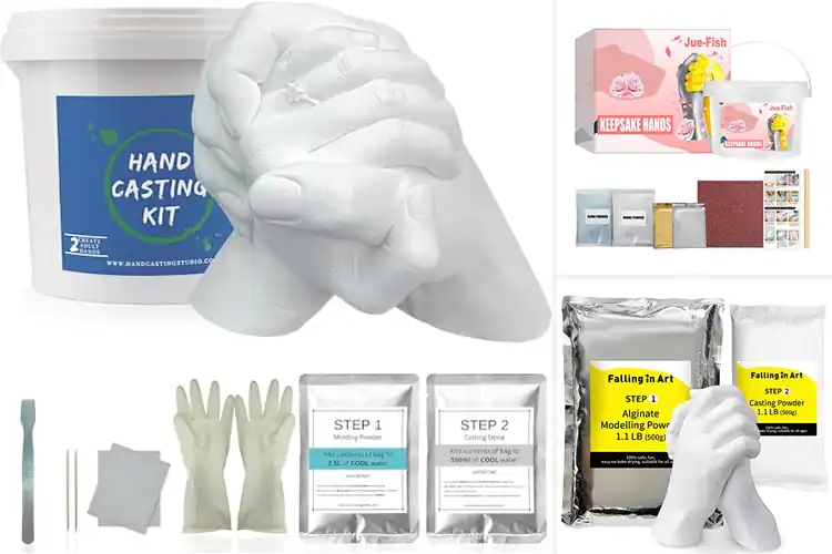 Detailed view of Best Engagement Hand Casting Kits