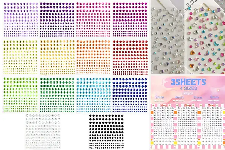 Detailed view of Best Face Makeup Gem Stickers For Decor
