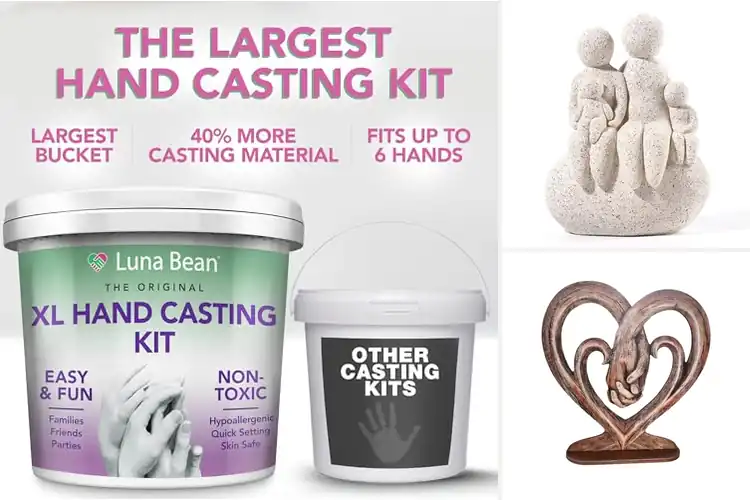 Detailed view of Best Family Hand Sculpture Gifts