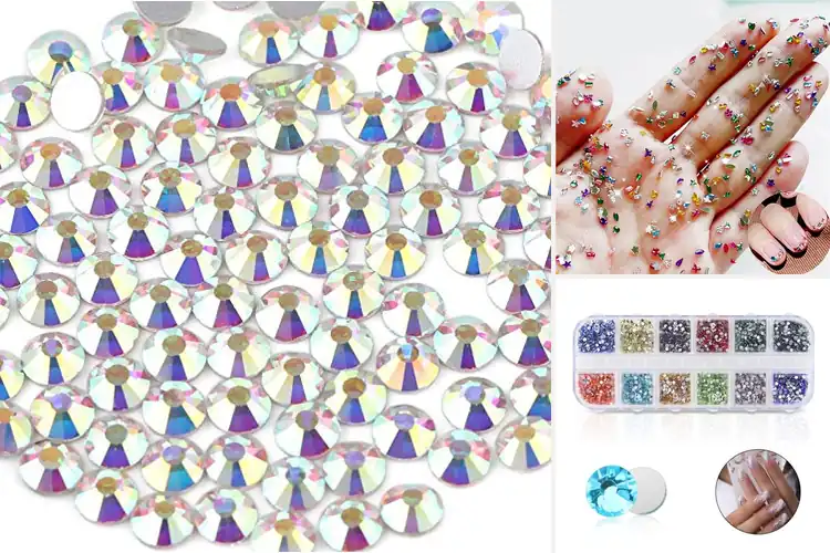 Detailed view of Best Flat Back Crystal Rhinestones for Nail Arts