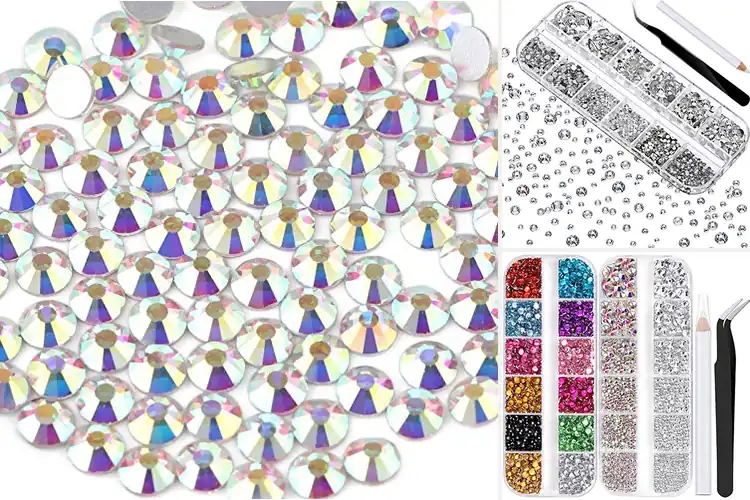 Detailed view of Best Flat Back Crystal Rhinestones
