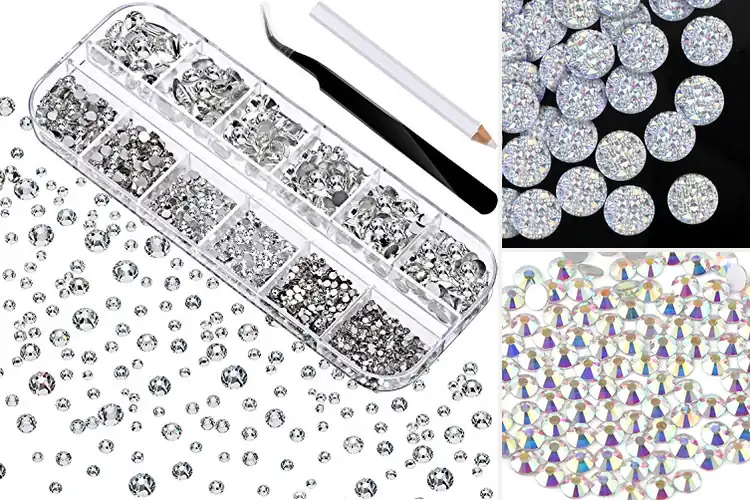 Detailed view of Best Flat Back Rhinestones for DIY: Sparkle & Shine Easily