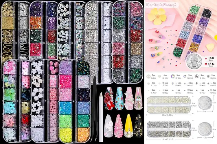 Detailed view of Best Flatback Rhinestones For Nail Art