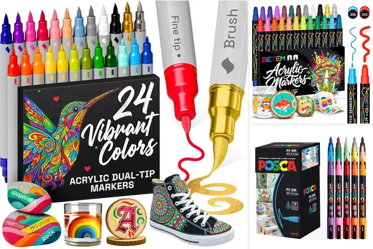Detailed view of Best Gift Idea Paint Marker Set: Unleash Creative Fun Today