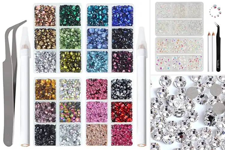 Detailed view of Best Glass Flatback Rhinestones