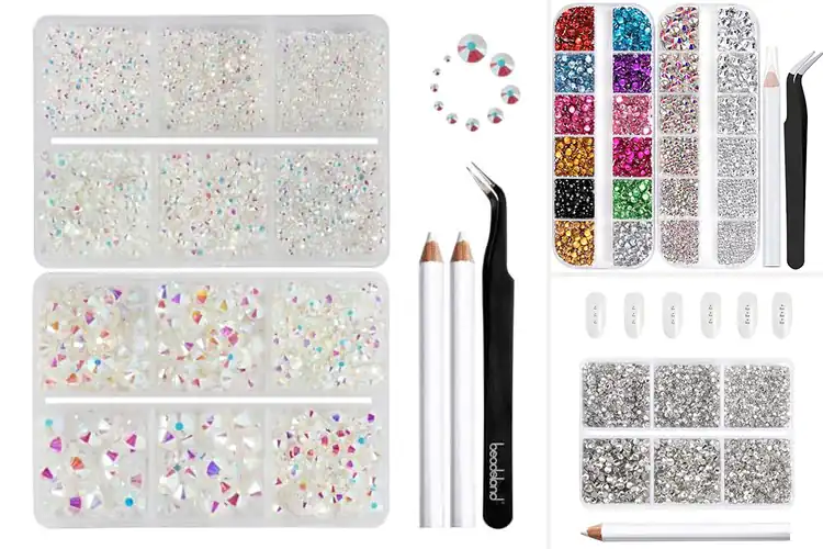 Detailed view of Best Glass Rhinestones For Face Art