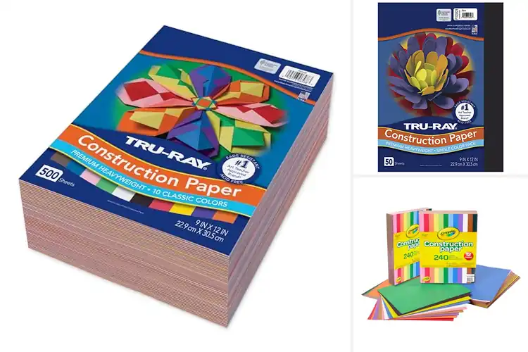 Detailed view of best heavyweight construction papers