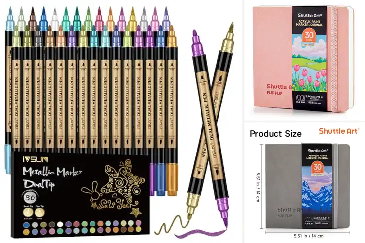 Detailed view of Best Journal Paint Markers