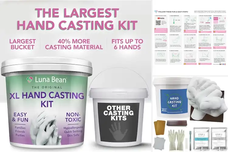 Detailed view of Best Keepsake Hand Casting Kits