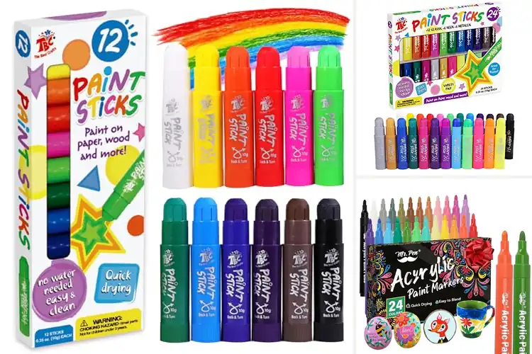 Detailed view of Best Kids Paint Markers: Vibrant, Washable & Non-Toxic Fun