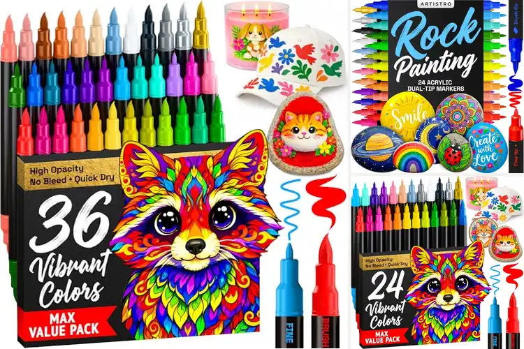 Detailed view of Best Markers For Rocks: Bright, Easy, Fun Stone Art