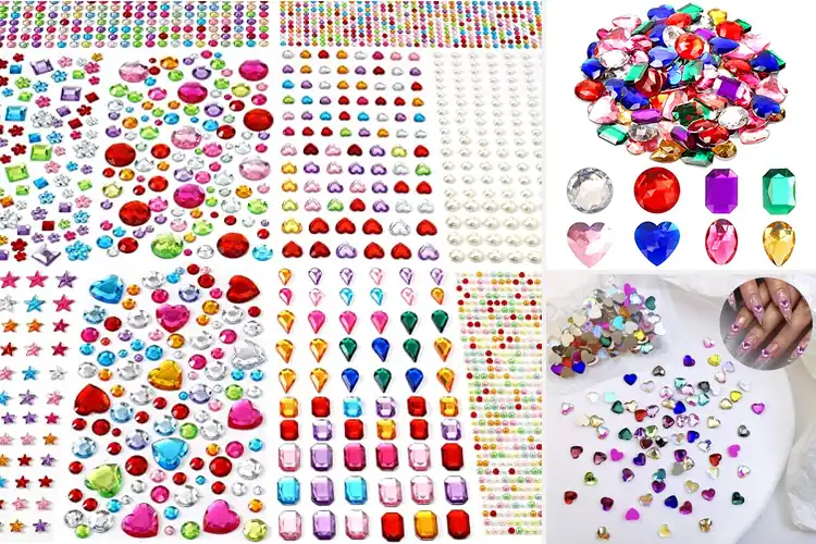 Detailed view of Best Multi-Color Heart Shaped Gems