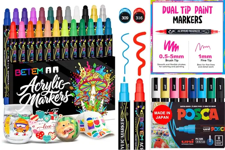 Detailed view of Best Multi Surface Paint Markers