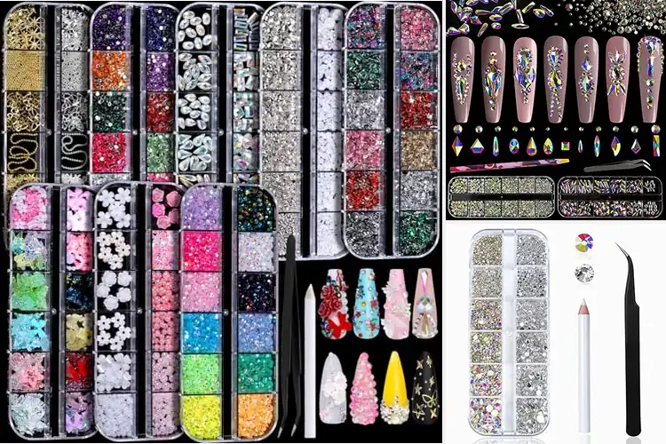 Detailed view of Best Nail Art Rhinestones for Crafts