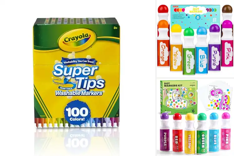 Detailed view of Best Non-Toxic Art Markers: Create Safely