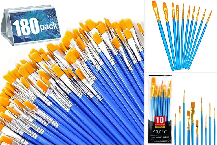 Detailed view of Best Nylon Hair Paintbrushes: Smooth Strokes Mastery