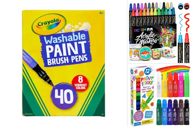 Detailed view of Best Paint Markers For Kids: Safe, Fun & Easy to Use Picks