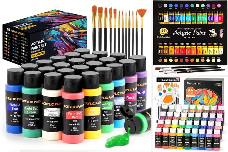 Detailed view of Best Paints For Canvas