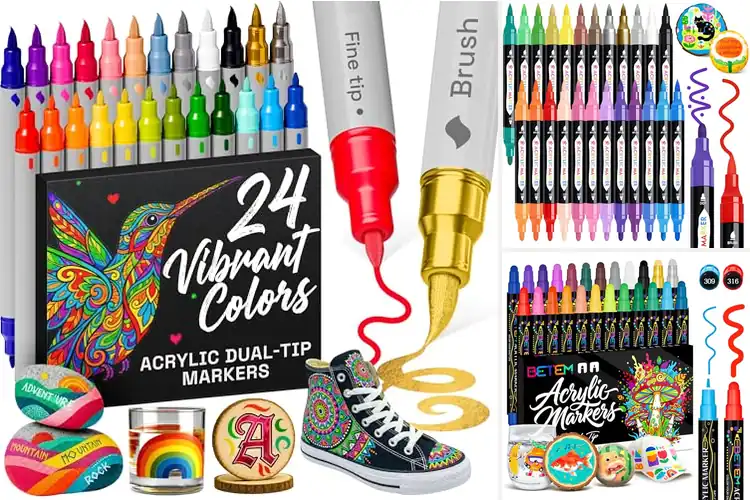 Detailed view of Best Quick Dry Acrylic Markers