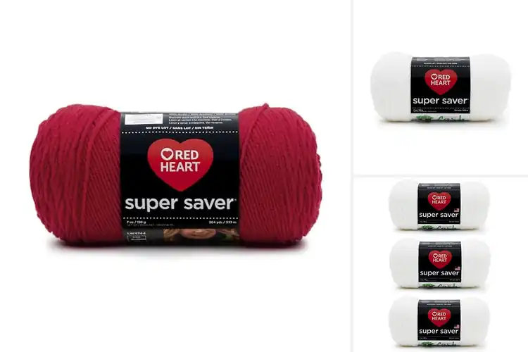 Detailed view of Best Red Heart Yarn