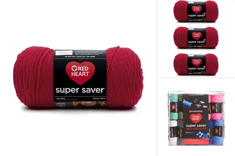 Detailed view of Best Red Heart Yarn Selections