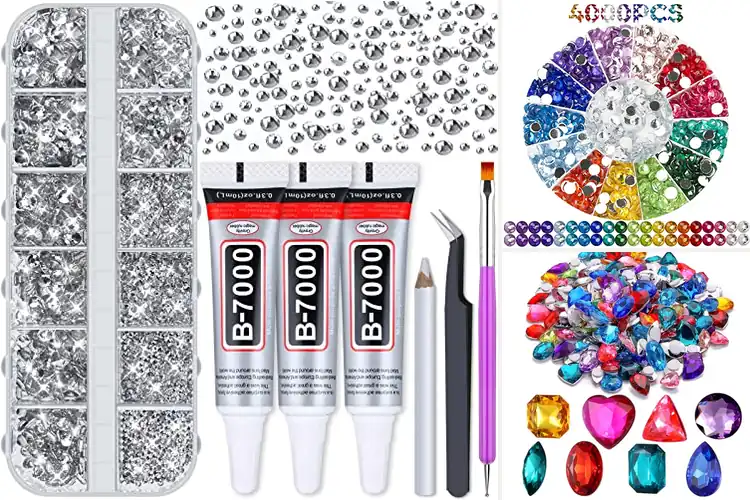 Detailed view of Best Rhinestones for Art Projects