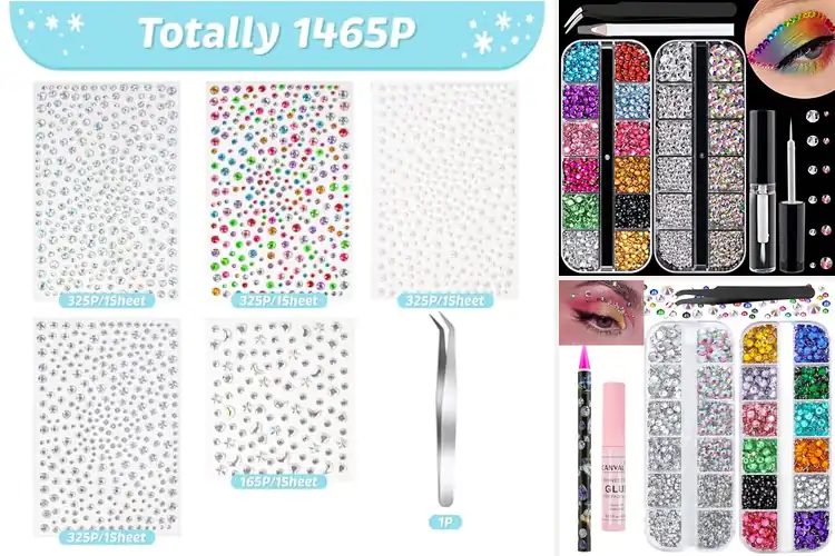 Detailed view of Best Rhinestones for Face Art